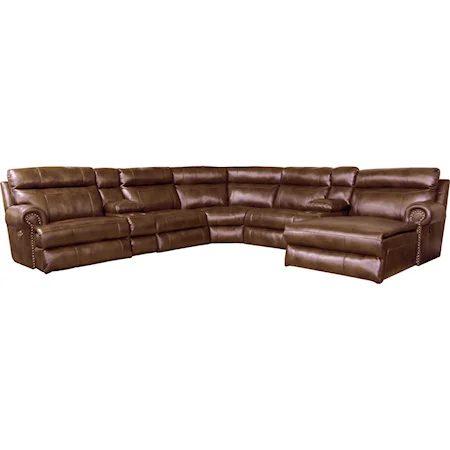 Reclining Sectional Sofa with 5 Seats